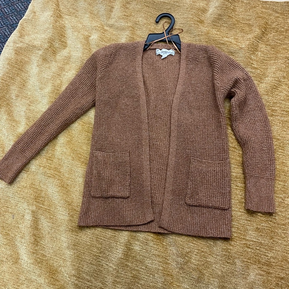 Moondance girls long sleeve size 7/8, open style cardigan